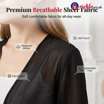 Women’s Elegant Chiffon Tie-Front Cropped Top - Clothing & Accessories