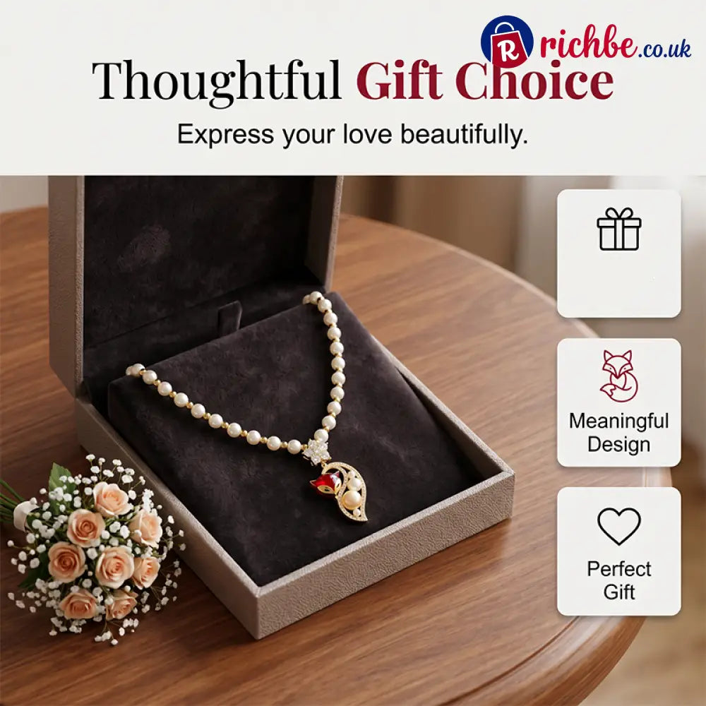 💎Women’s Elegant Faux Pearl Necklace 🦊 - Clothing & Accessories