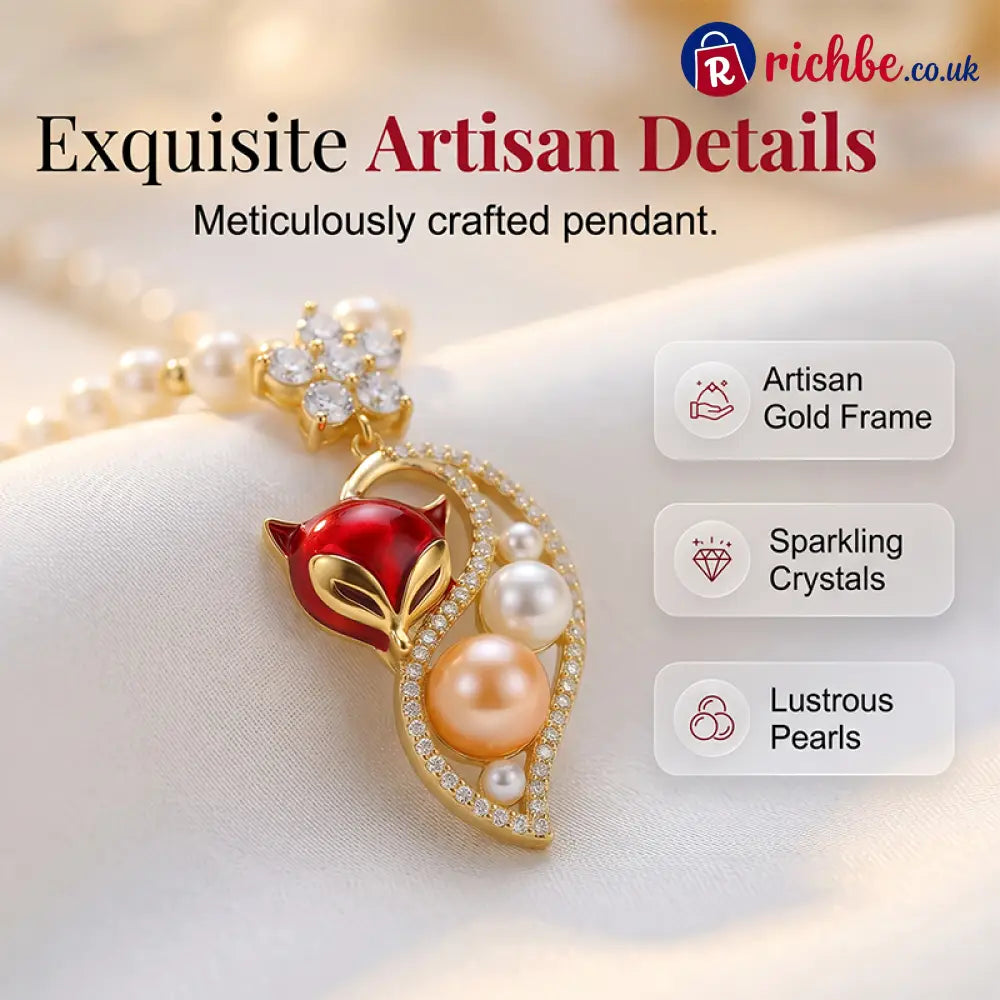 💎Women’s Elegant Faux Pearl Necklace 🦊 - Clothing & Accessories