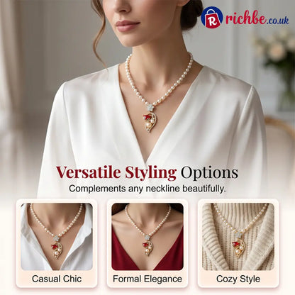 💎Women’s Elegant Faux Pearl Necklace 🦊 - Clothing & Accessories