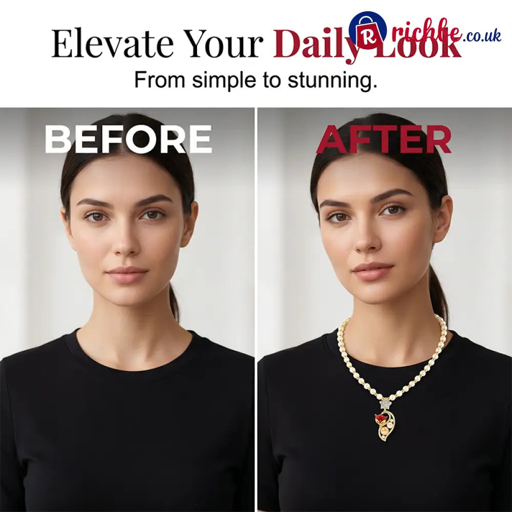 💎Women’s Elegant Faux Pearl Necklace 🦊 - Clothing & Accessories
