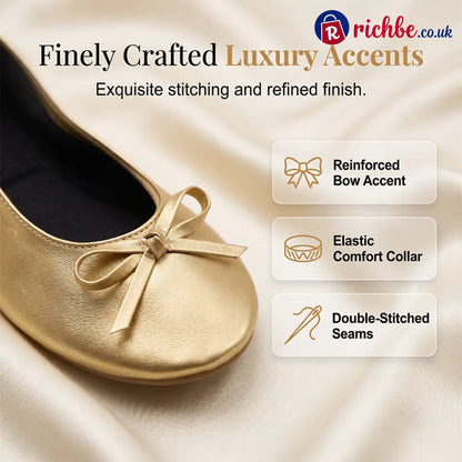 Women’s Elegant Foldable Ballet Flats 💕 - Clothing & Accessories