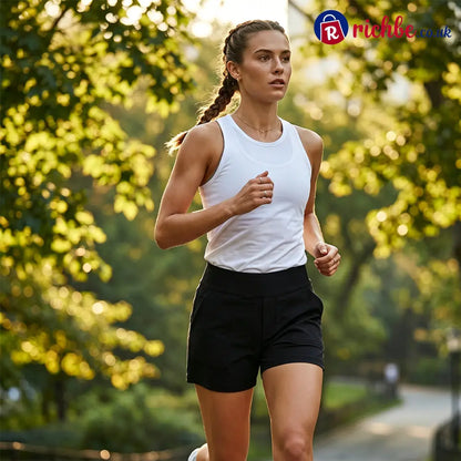 Women’s High-Waisted Shorts – Tummy Control 4-Way Stretch Butter-Soft 🍑 - Clothing & Accessories