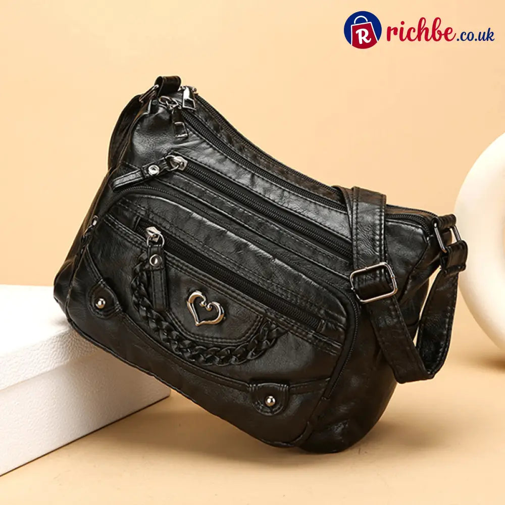 📢📢 Women’s Soft PU Leather Multi-Pocket Crossbody Bag - Clothing & Accessories