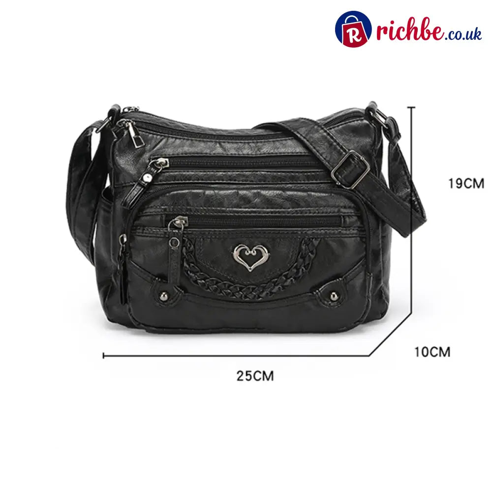 📢📢 Women’s Soft PU Leather Multi-Pocket Crossbody Bag - Clothing & Accessories