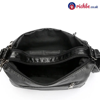 📢📢 Women’s Soft PU Leather Multi-Pocket Crossbody Bag - Clothing & Accessories