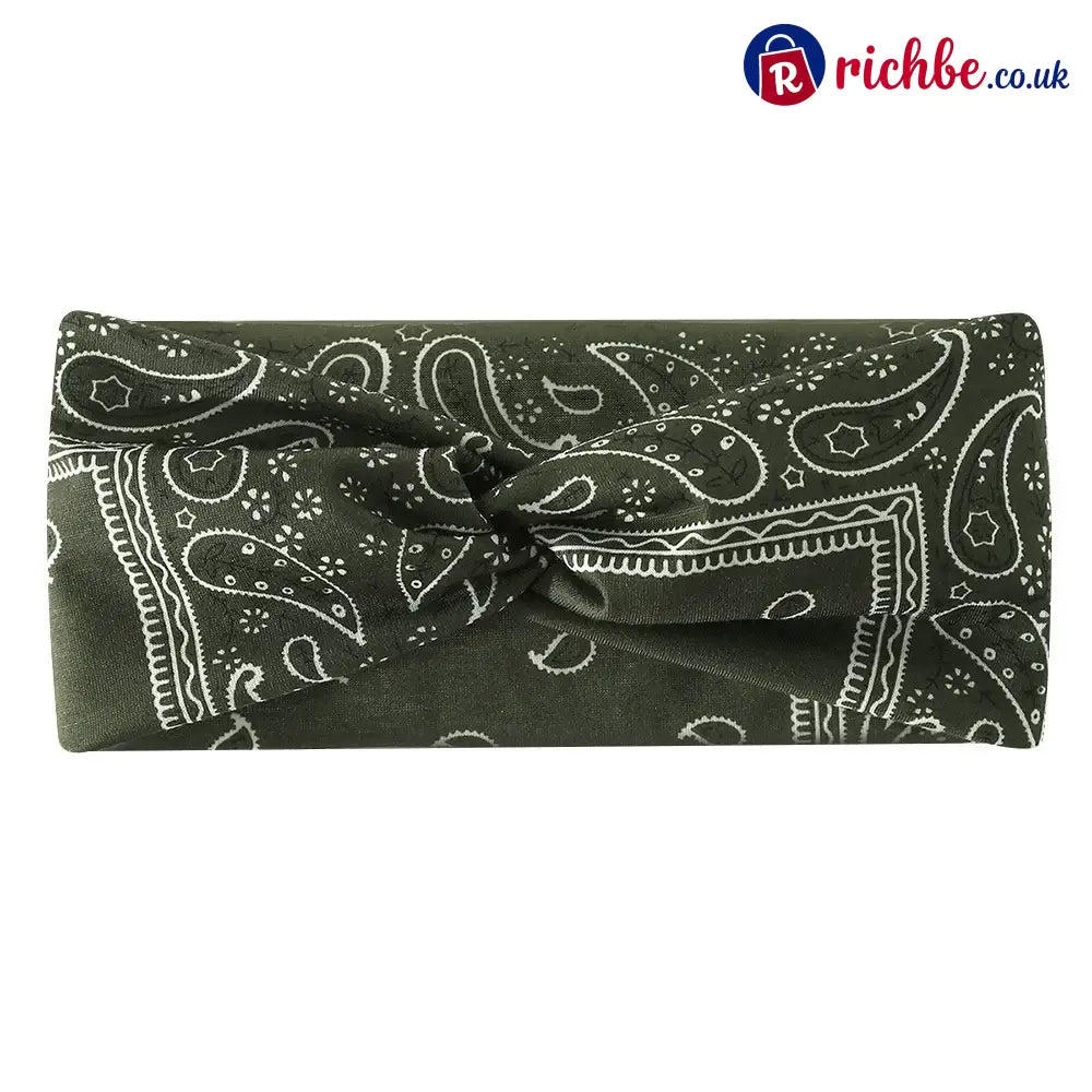 Womens Styling Retro Printed Headband - 🔥 - Olive Green