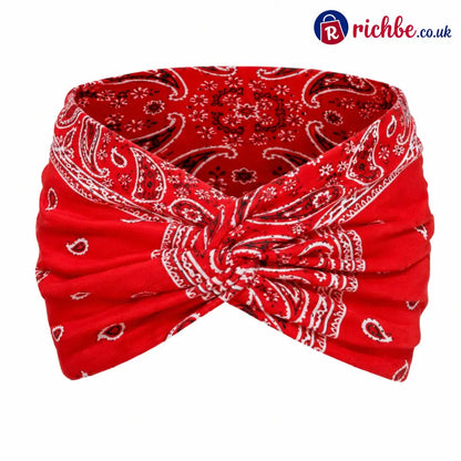 Womens Styling Retro Printed Headband - 🔥 - Red