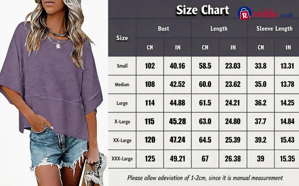 Women’s Summer Casual Crewneck Batwing Half Sleeve T-Shirts Solid Color Loose Fit Cute Basic Flowy Tops Tees Blouses