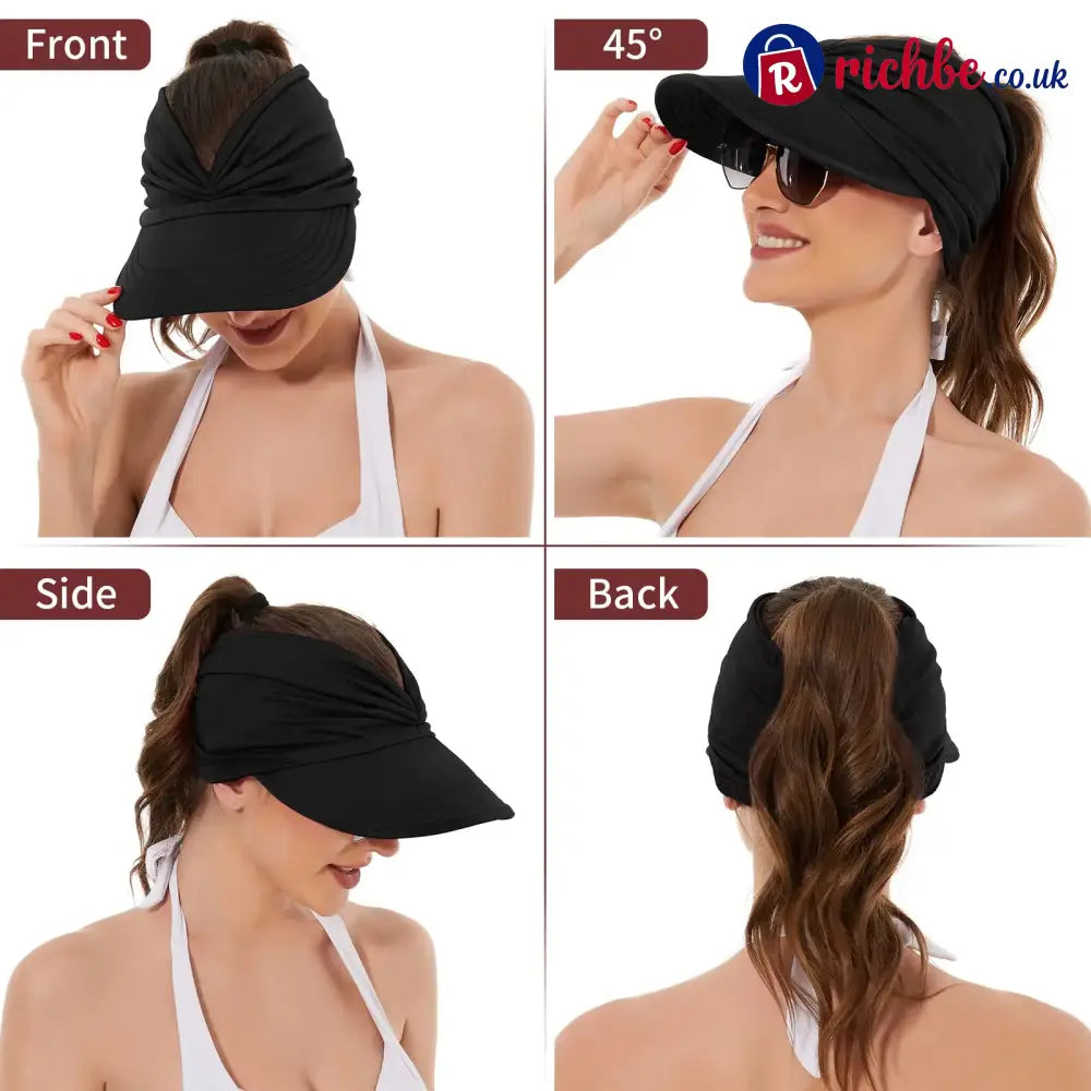 Women’s UPF 50+ UV Protection Sun Visor Hat