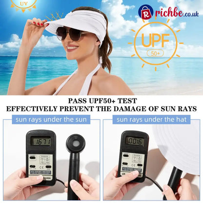 Women’s UPF 50+ UV Protection Sun Visor Hat