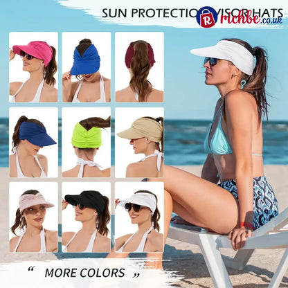 Women’s UPF 50+ UV Protection Sun Visor Hat