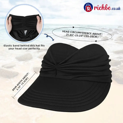 Women’s UPF 50+ UV Protection Sun Visor Hat