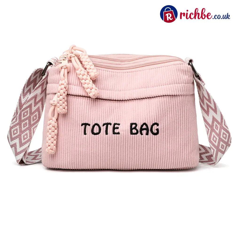 ✨🔥Women’s Vintage Large-Capacity Crossbody Bag - Pink - Clothing & Accessories