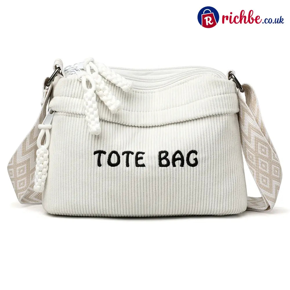 ✨🔥Women’s Vintage Large-Capacity Crossbody Bag - White - Clothing & Accessories