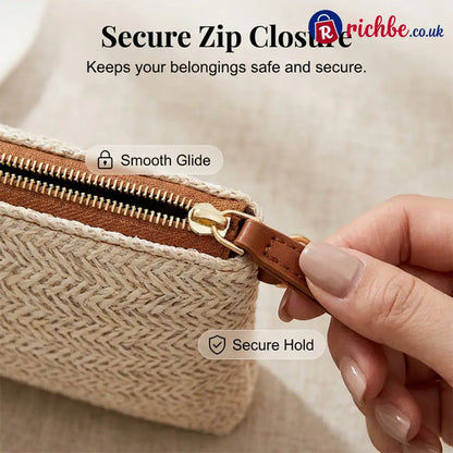 Women’s Woven Straw Shoulder Clutch Bag 💖 - Clothing & Accessories