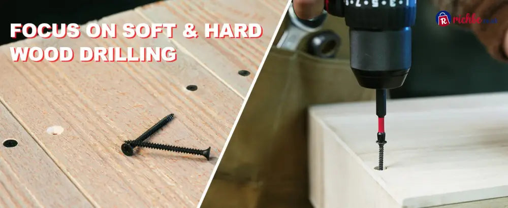 🛠️ Wood Countersink Drill Bit Set with 1/4’’ Hex Shank – Precision Woodworking Tool Kit