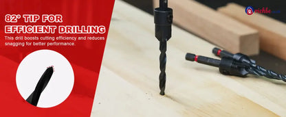 🛠️ Wood Countersink Drill Bit Set with 1/4’’ Hex Shank – Precision Woodworking Tool Kit