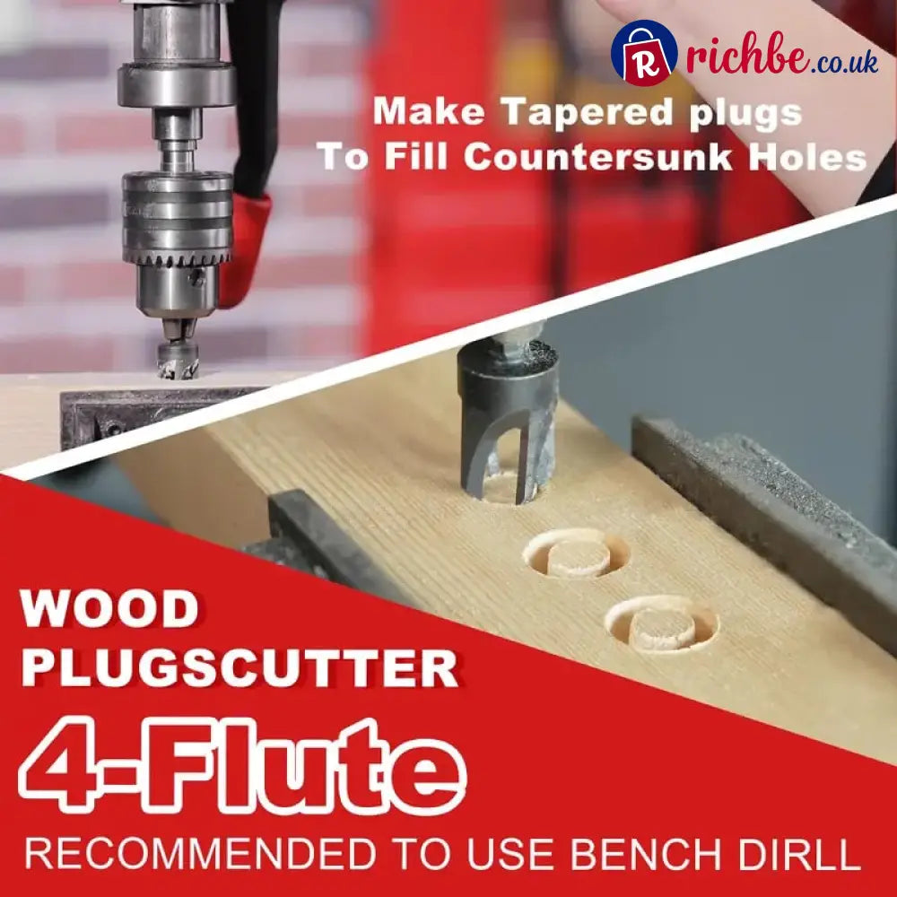 🛠️ Wood Countersink Drill Bit Set with 1/4’’ Hex Shank – Precision Woodworking Tool Kit