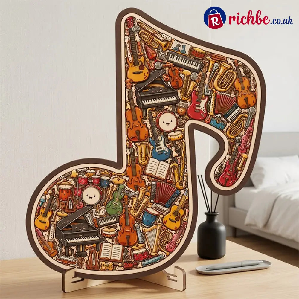 Wooden Musical Note Jigsaw Puzzle🎶🧩 - Houseware & Kitchen