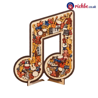 Wooden Musical Note Jigsaw Puzzle🎶🧩 - Houseware & Kitchen