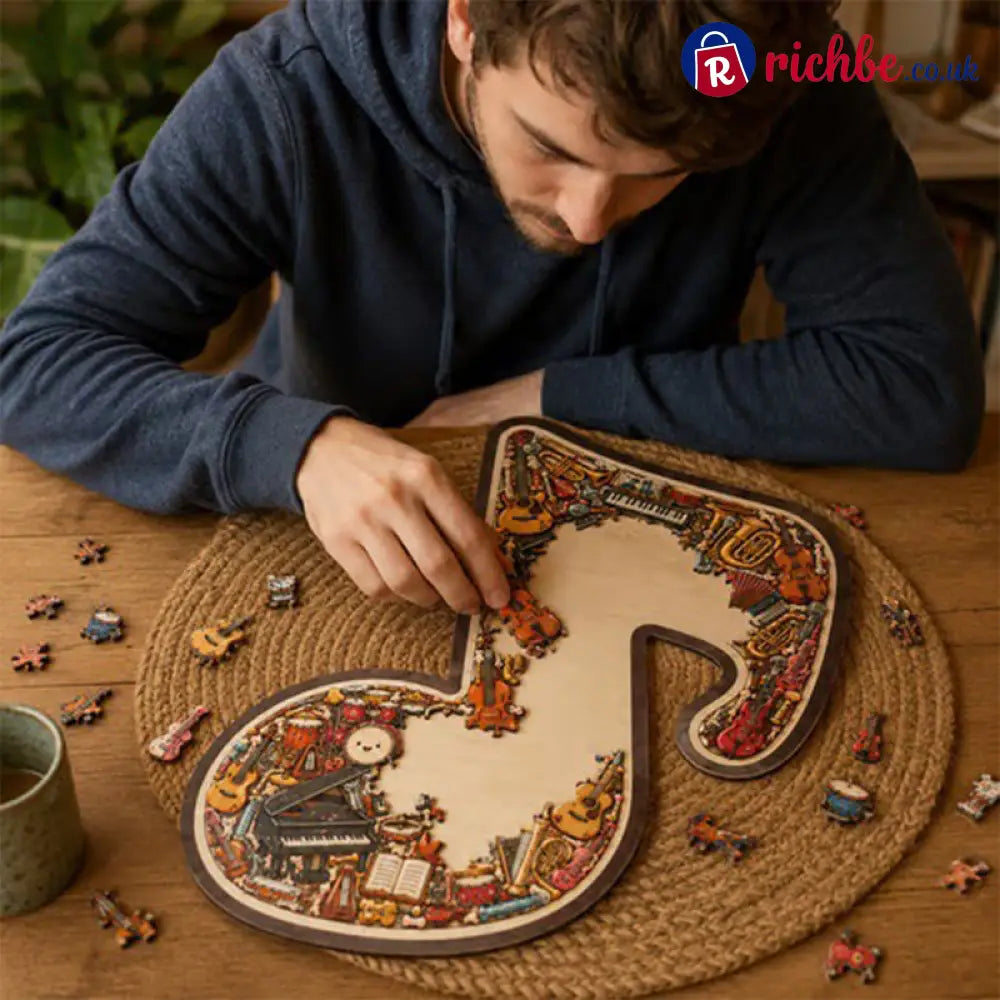 Wooden Musical Note Jigsaw Puzzle🎶🧩 - Houseware & Kitchen