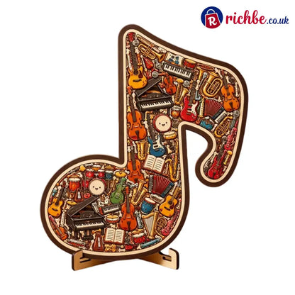 Wooden Musical Note Jigsaw Puzzle🎶🧩 - Houseware & Kitchen