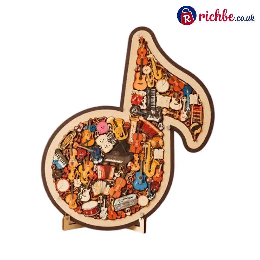 Wooden Musical Note Jigsaw Puzzle🎶🧩 - Houseware & Kitchen