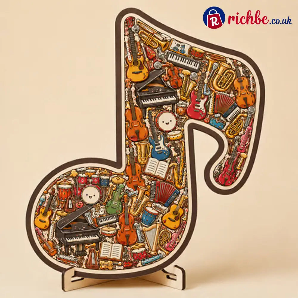 Wooden Musical Note Jigsaw Puzzle🎶🧩 - Houseware & Kitchen