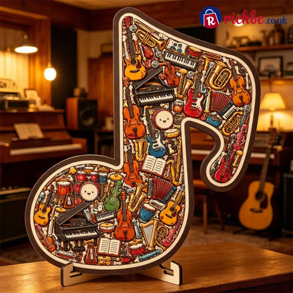 Wooden Musical Note Jigsaw Puzzle🎶🧩 - Shape A / Buy 1 - Houseware & Kitchen