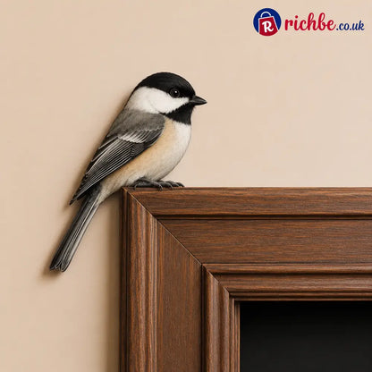 🦉Wooden Owl Door Topper - Right / Chickadee