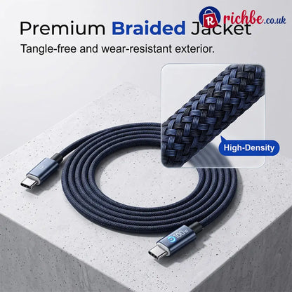 💥World Famous 5x Sold Out🔥Charge Any Device Instantly! No-Overcharge 100W Braided Cable - ?Hot Products?